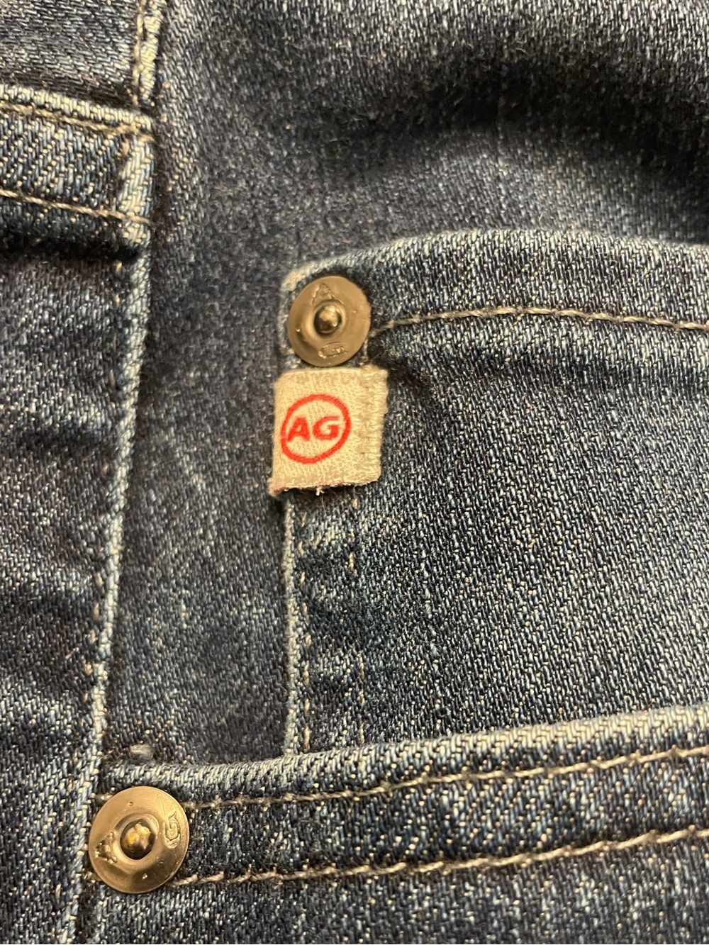 AG Adriano Goldshmeid Dylan Slim Skinny Med/dark wash Blue Jeans Size 36/32 $198 - Picture 7 of 10